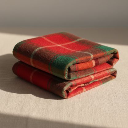 Heated Scarf – Crimson Plaid