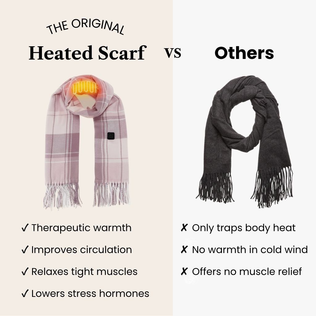 Heated Scarf – Rose Mist