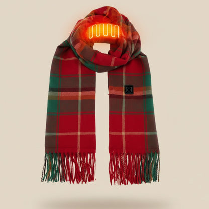 Heated Scarf – Crimson Plaid